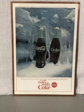 Harvey’s Wallhangers Vintage Coca - Cola Sign Things Go Better With Coke