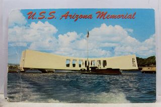Hawaii Hi Pearl Harbor Uss Arizona Memorial Postcard Old Vintage Card View Post