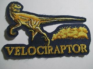 Velociraptor Patch,  Vintage,  80 