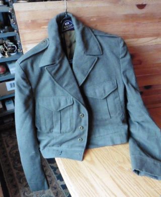 Royal Canadian Army Uniform Cadet Green Uniform Jacket 1957 Master Craft Size 29