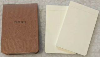 Vintage Ibm Think Notepad With 3 Full Pads Of Paper