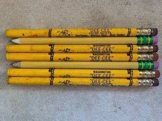 Vintage Large Fat Advertising Pencils Primary School Size
