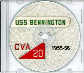 Uss Bennington Cva 20 Westpac S America Cruise Book Log 1955 - 1956 Cd