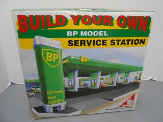 Build Your Own Bp Gas Service Station Car Wash Toy Model Kit 1995 Edition Nib