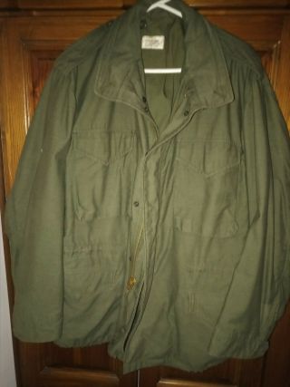 Usa Authentic Vintage M65 Army Jacket Vietnam Era Og107