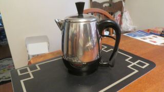 Vintage Farberware Superfast 134b Percolator Coffee Pot 2 - 4 Cup Usa Not China