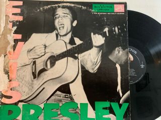 Elvis Presley ‎– Elvis Presley Lp 1956 1st Press Rca Victor ‎– Lpm - 1254 G,  /ex