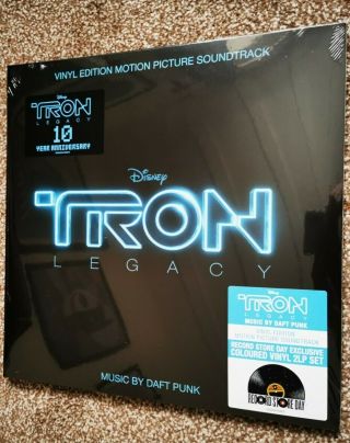 Daft Punk Tron Legacy Soundtrack Translucent Blue Vinyl Record Store Day Rsd