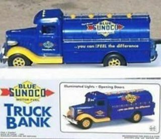 Blue Sunoco Truck Bank