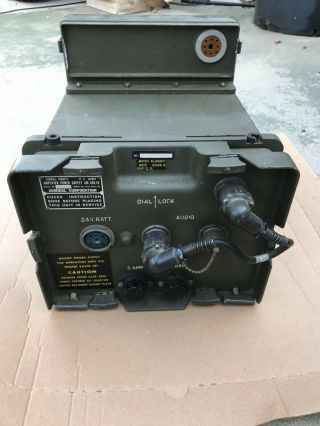 Amplifier Power Supply Am - 598/u Signal Corp Us Army W/ Power Cable / Mount M38a1