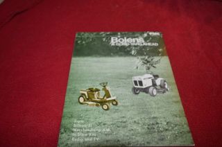 Bolens Lawn & Garden Tractor Buyers Guide For 1981 Dealer 