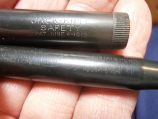 Antique Parker Fountain Pen - " Jack Knife " Safety " Lucky Curve " 1900 