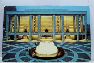 York Ny Nyc State Theater Lincoln Center Performing Arts Postcard Old View