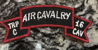 Vietnamese Made C Troop 16th Air Cavalry Scroll