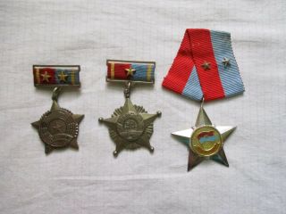Vietnam War The Liberation War Exploit Order 2nd Class Medal And Ribbon