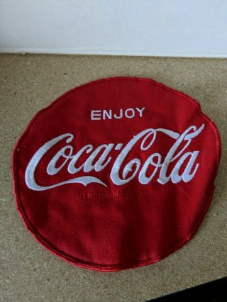 7 " Large Vintage Coca Cola Drink In Bottles Uniform Jacket Patch