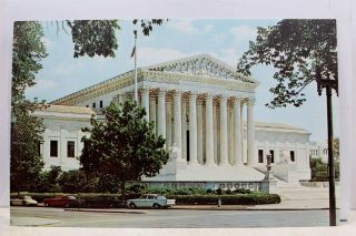 Washington Dc Us Capitol Supreme Court Postcard Old Vintage Card View Standard