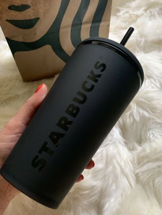Starbucks Black 16 Oz Tumbler Coffee Cup
