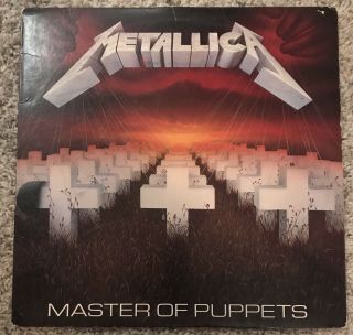 Metallica - Master Of Puppets Lp Vinyl 1986 Elektra Orig 1st Press Vg