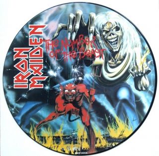 Nm/nm Iron Maiden Number Of The Beast Vinyl Lp Picture Disc Near Ex,