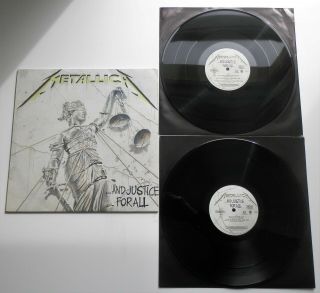 Metallica - And Justice For All Uk 1988 Vertigo Double Lp With Inner Sleeves