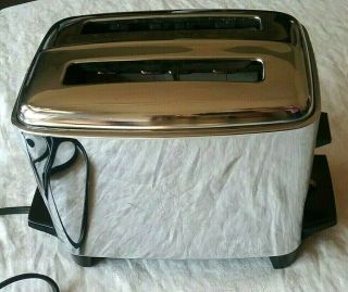 Vintage 1965 Proctor - Silex Model 20214 Chrome 2 Slice Toaster L6