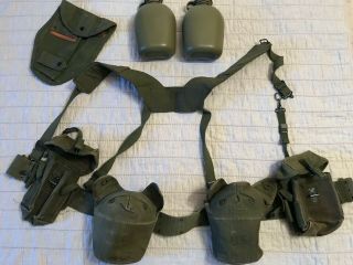 Vietnam War Web Gear Ammo Pouch Canteens Suspenders Reenactment Gear