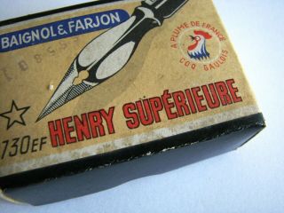 Dip Pen Nibs Box Henry Superieure N°730 Ef