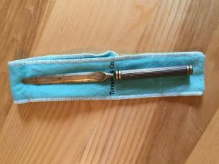 Vintage Tiffany & Co Silver Plated Letter Opener Made In Italy