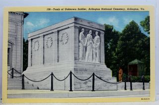 Virginia Va Arlington National Cemetery Tomb Unknown Soldier Postcard Old View