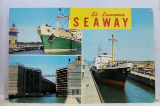 York Ny Massena St Lawrence Seaway Postcard Old Vintage Card View Standard