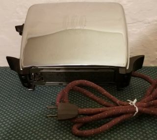 Vintage Toastmast Mcgraw Single Slice Toaster Chrome Art Deco 1a6