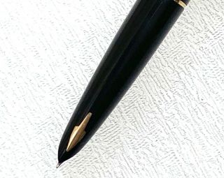 Vintage Parker 61 Black Fountain Pen w/Caspillarity System,  USA (AR3193) 2