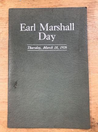 Earl Marshall Day Aberdeen Angus Program 1926 Coon Rapids,  Iowa Pingrey 2