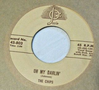 The Chips - Rubber Biscuit B/w Oh My Darlin - Josie 803 - (doo Wop) - 7 " 45rpm