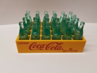 Mini Coca Cola Bottles In Crate 24 Plastic Bottles In Drink Coca Cola In Bottles