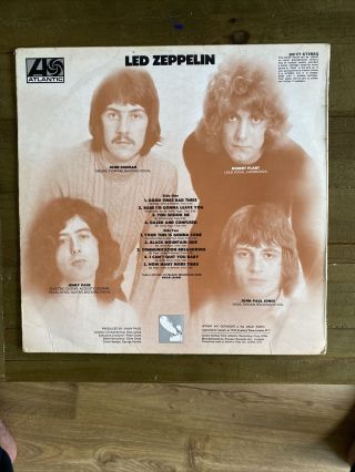 Led Zeppelin 1 Ist LP 1969 Atlantic 588 171 2