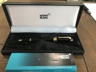 $700 Discontinued Authentic Montblanc Mont Blanc Boheme No Stone Rollerball Gold 3