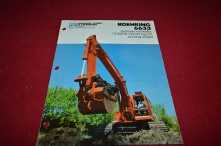 Koehring 6633 Hydraulic Excavator Dealer 