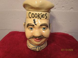 Vintage Mccoy Chef Cookie Jar Made From 1962 To 1964 Marked Mccoy Usa