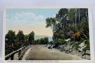 Massachusetts Ma Mohawk Trail Hairpin Curve East Postcard Old Vintage Card View