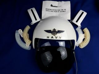Aph 6 Navy Pilot Flight Helmet Visor Lens Kit Size Large We 