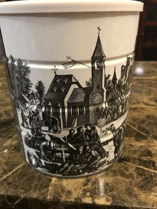 Hills Brothers 1969 Coffee Can Renaissance Village Castle Lid Art Edition