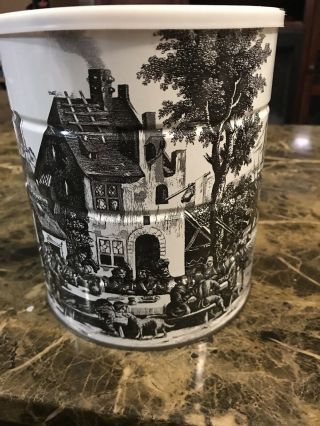 Hills Brothers 1969 Coffee Can Renaissance Village Castle Lid Art Edition 3
