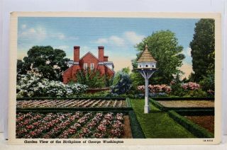 Virginia Va Mount Vernon George Washington Birthplace Postcard Old Vintage Card