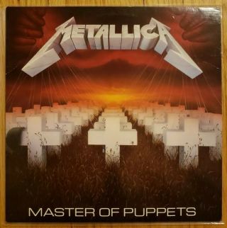 Metallica - Master Of Puppets Lp Vinyl 1986 Elektra Orig 1st Press Vg,
