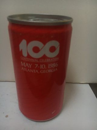 Executive 1986 100th Anniversary Coca - Cola “air” Can - Near