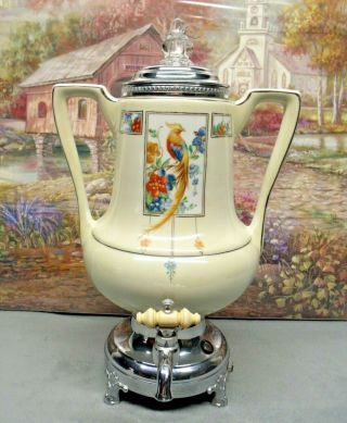 Royalite Royal Rochester Ceramic Electric Percolator Coffee Maker Pot Urn Only