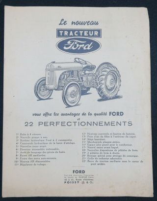 Publicité Tracteur Ford Fordson Major Tractor Traktor