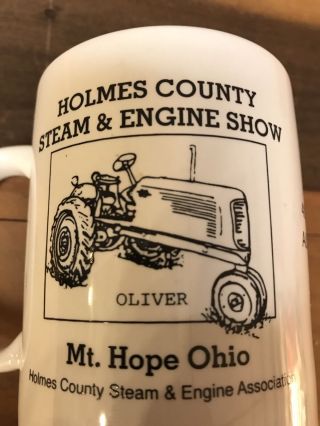 Oliver Cockshutt Tractor Mug Holmes County Steam Engine Show Mt Hope Oh 1996